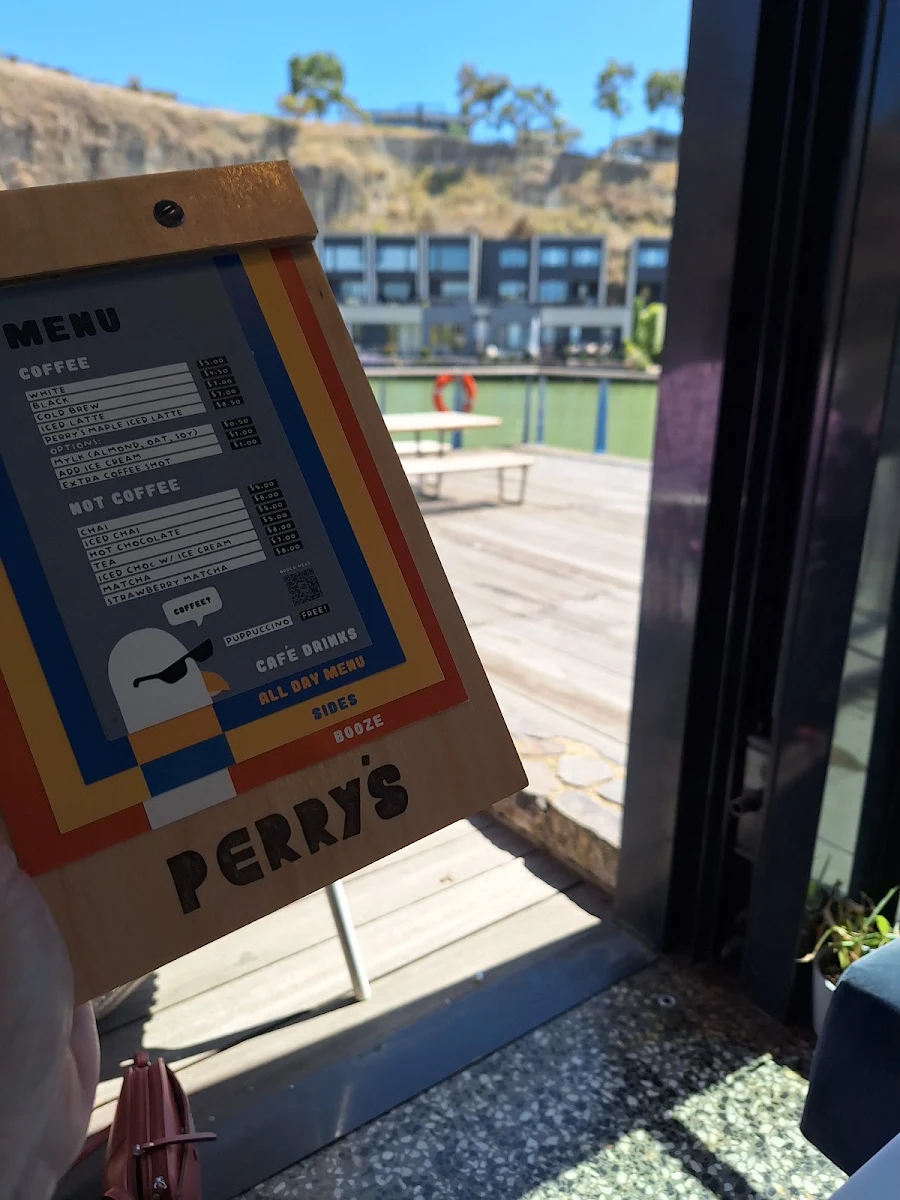 Menu, Perry’s (Peregrine Social Club)
