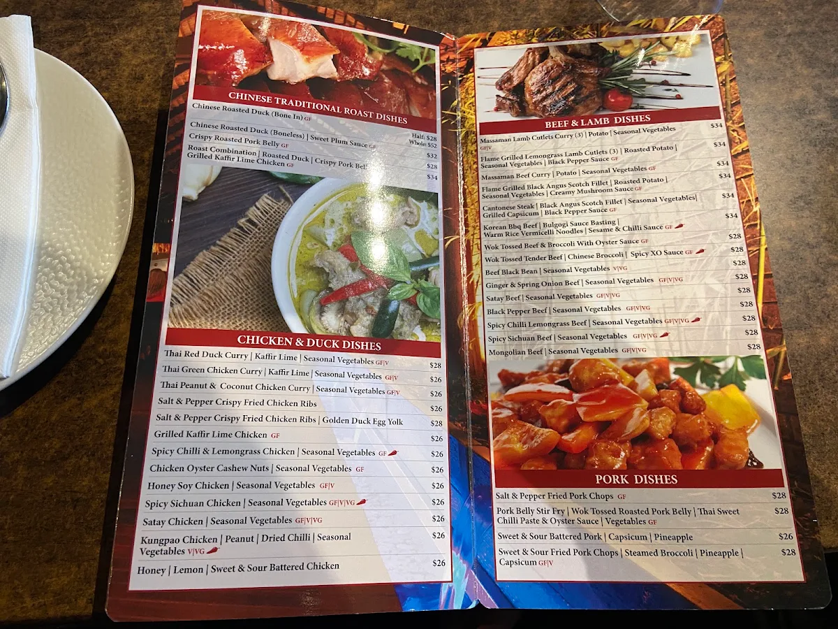 Menu, Andy's Kitchen