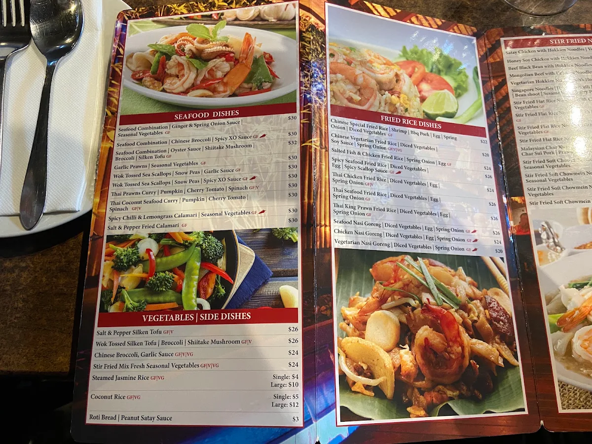 Menu, Andy's Kitchen