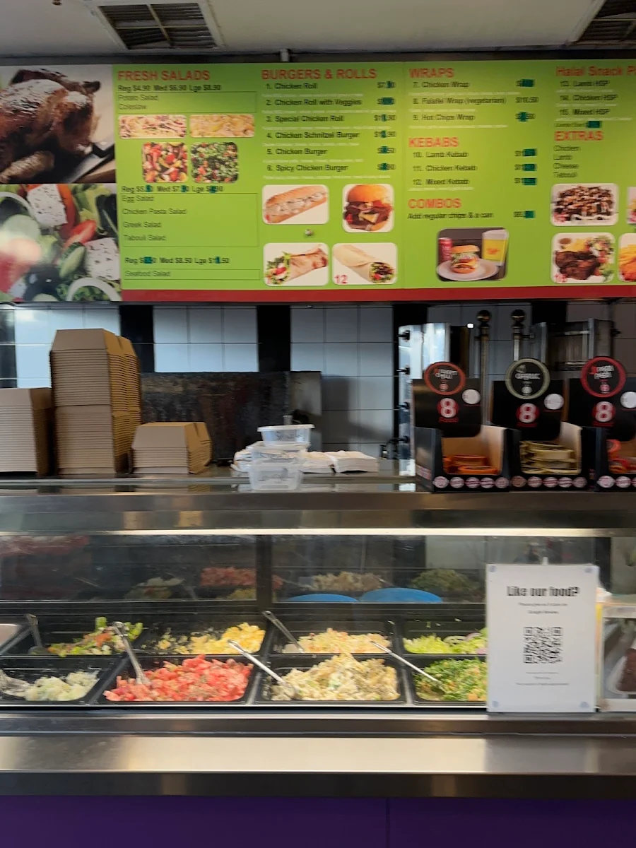 Menu, Derrimut Charcoal Chicken & Kebab