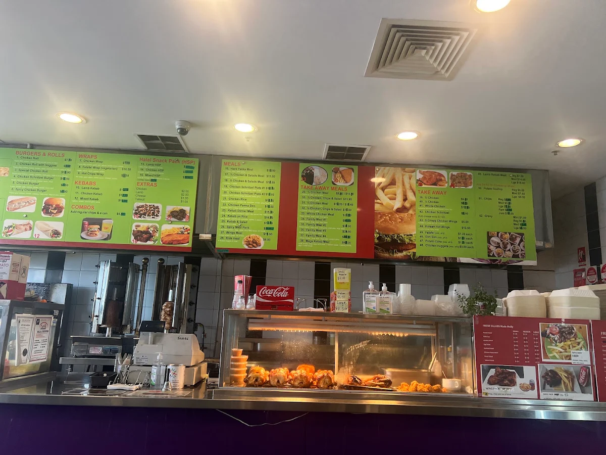 Menu, Derrimut Charcoal Chicken & Kebab