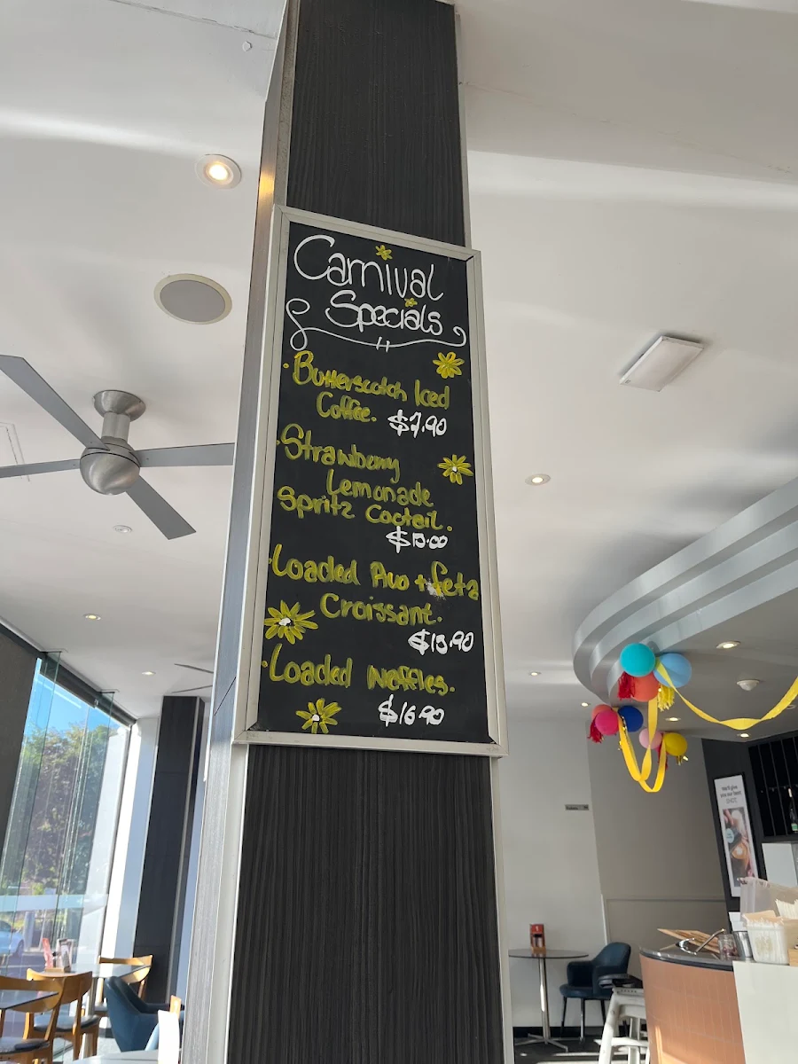Menu, The Coffee Club Margaret Street Toowoomba