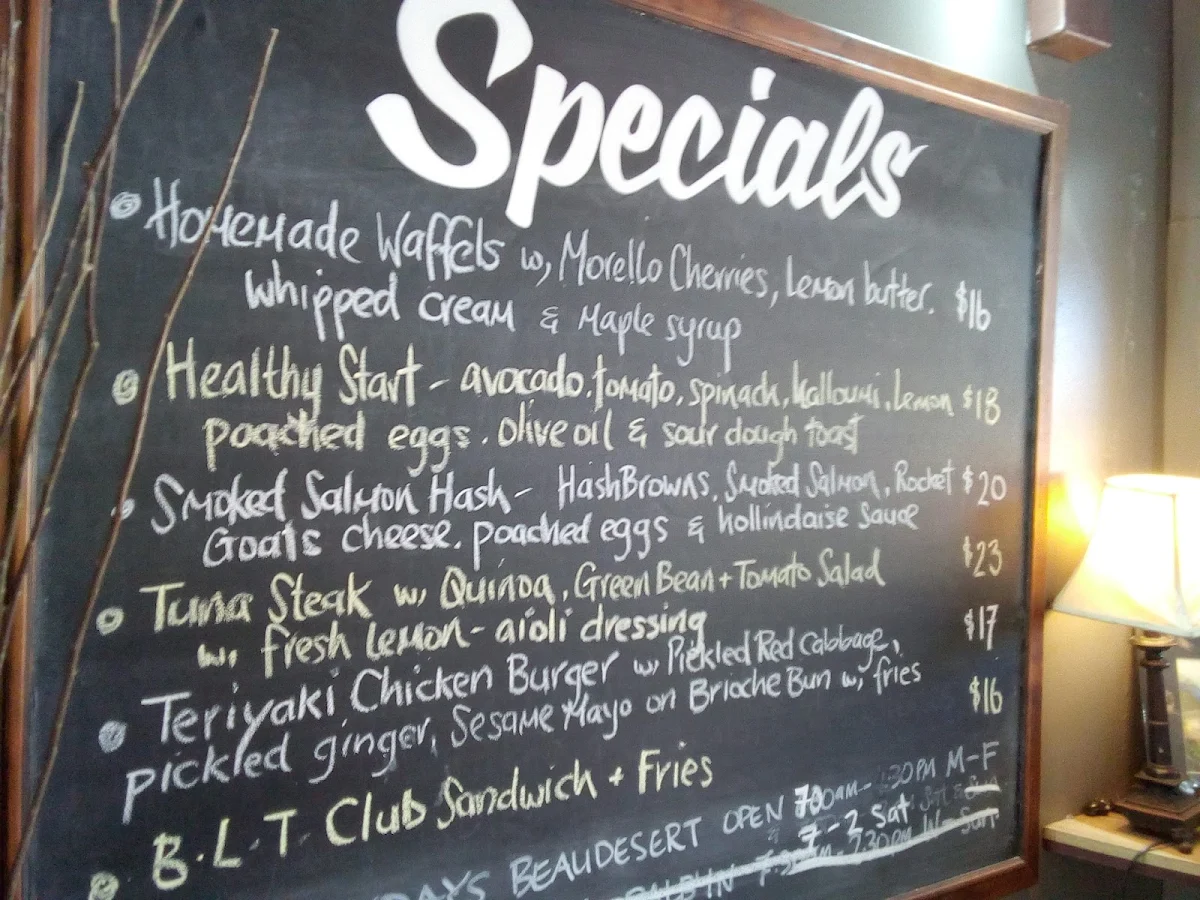 Menu, VK Everydays Beaudesert