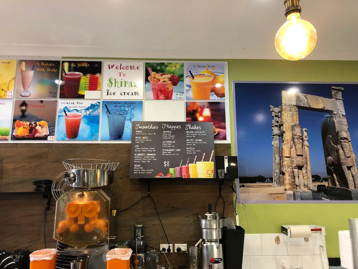 Menu, Shiraz Cafe and Patisserie