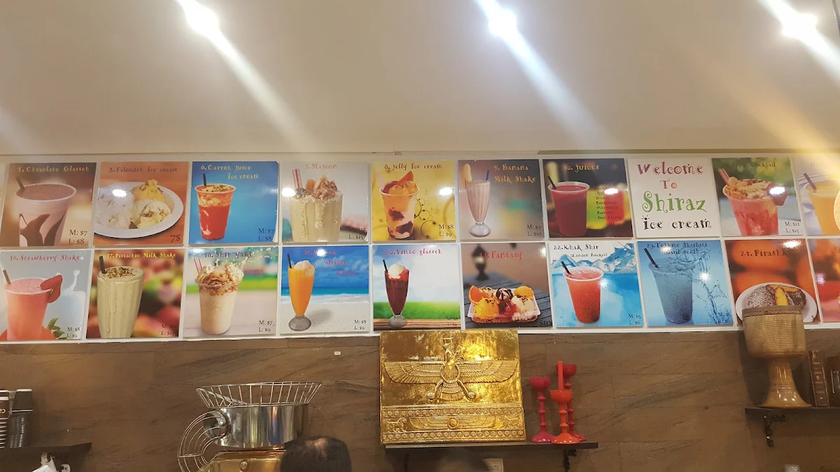 Menu, Shiraz Cafe and Patisserie