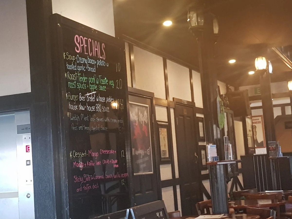 Menu, Cock'n'Bull British Pub