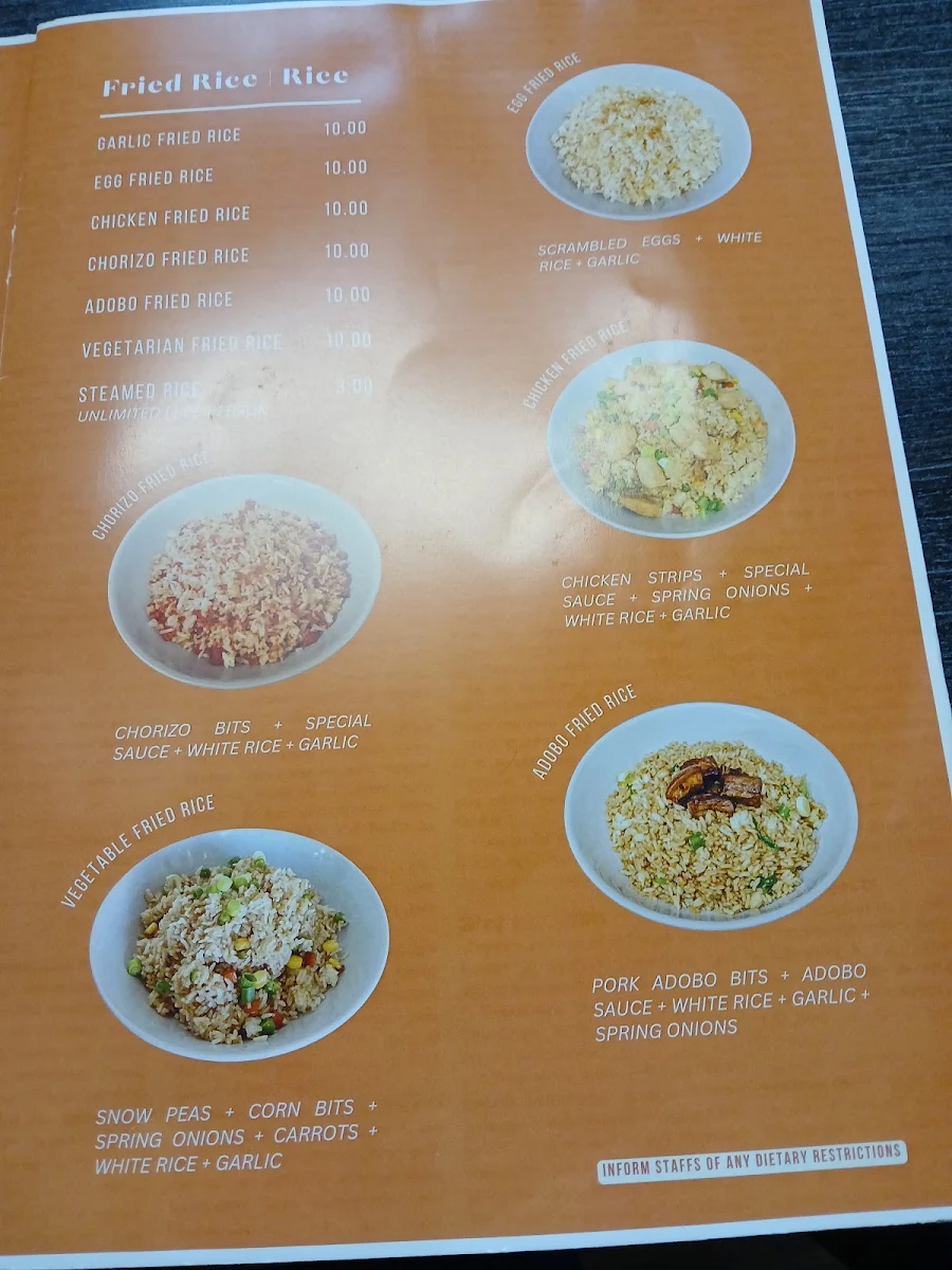 Menu, Loreto's Kitchen