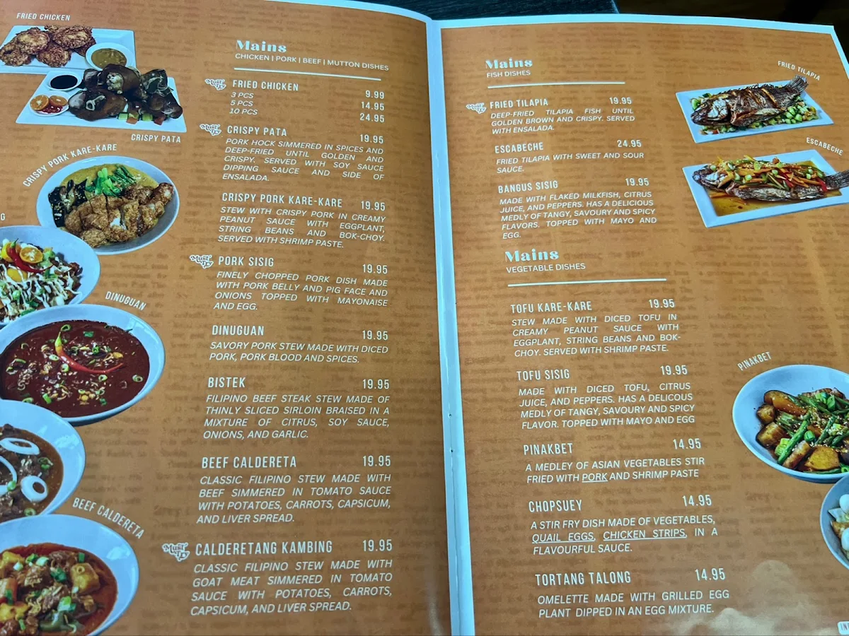 Menu, Loreto's Kitchen