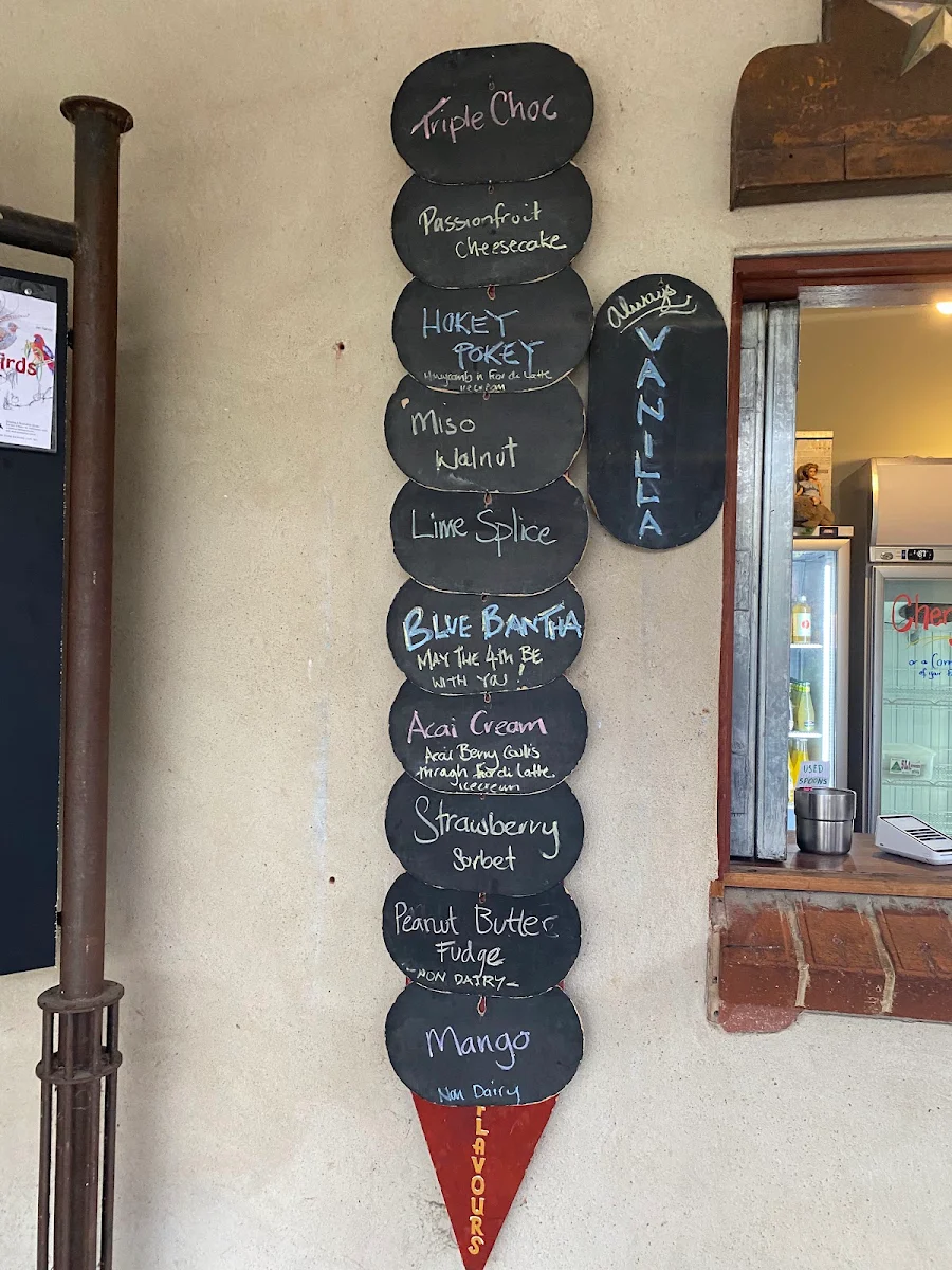 Menu, Icecream Republic