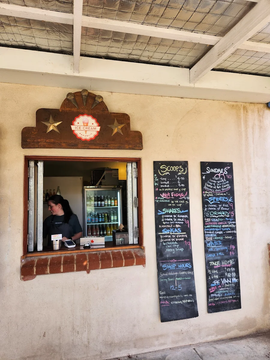 Menu, Icecream Republic