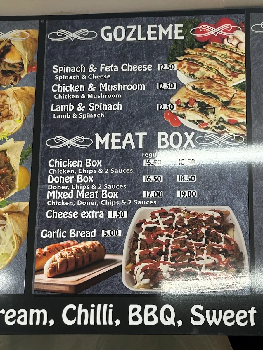 Menu, Sipra Kebab and Grill Yangebup