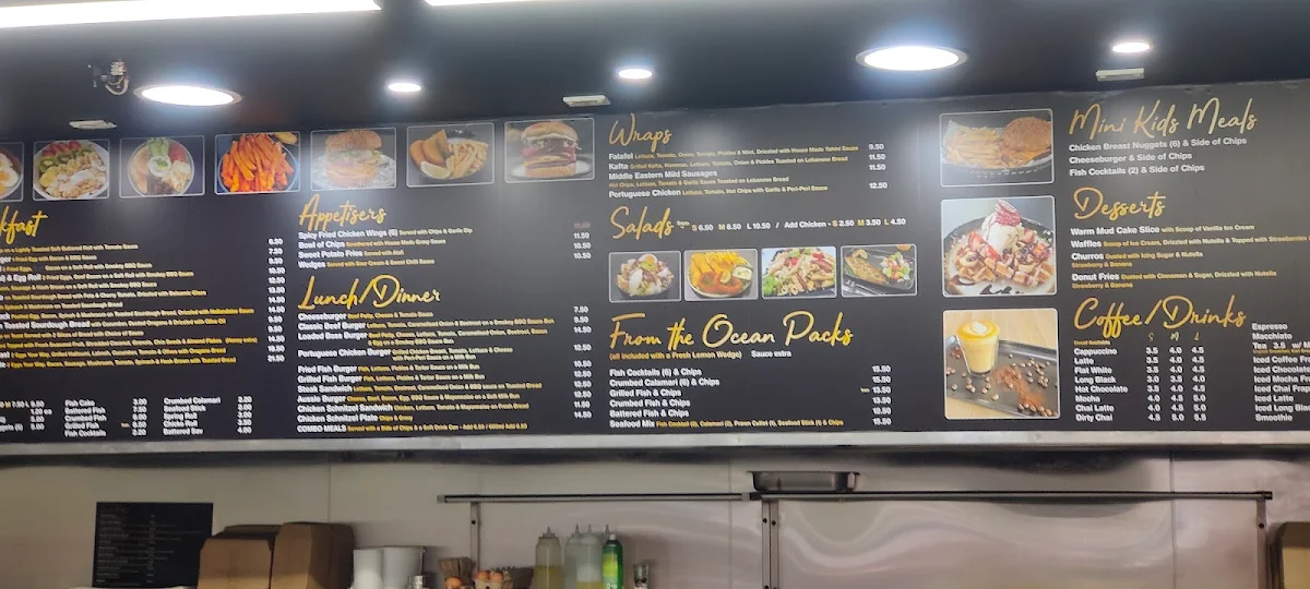 Menu, Cafelicious & Co