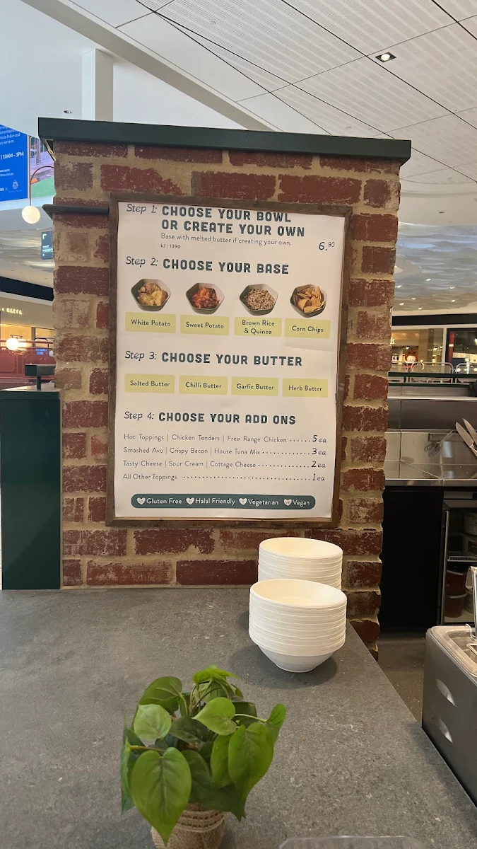 Menu, Spudbar