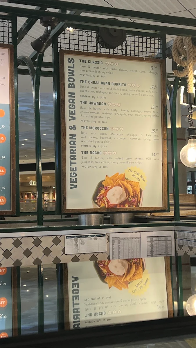Menu, Spudbar