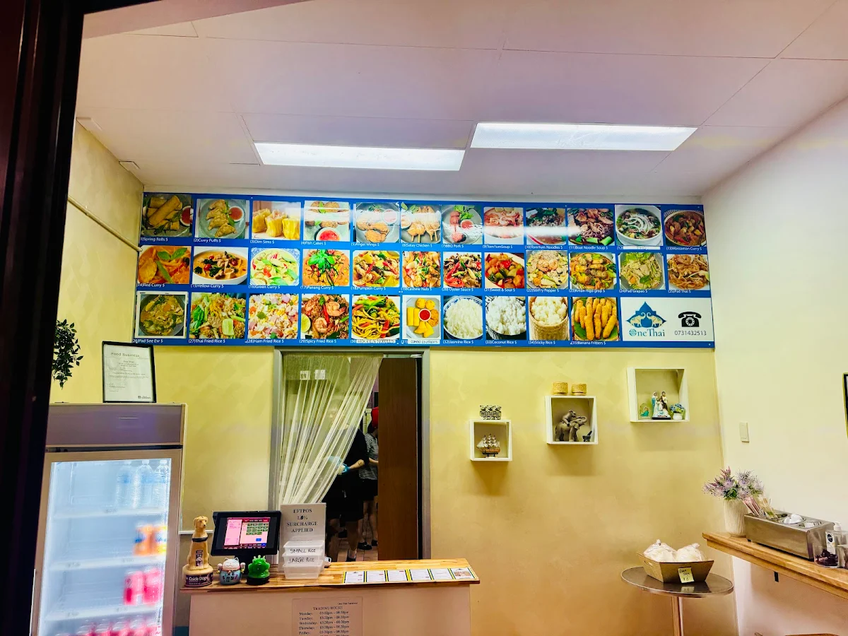 Menu, One Thai Takeaway