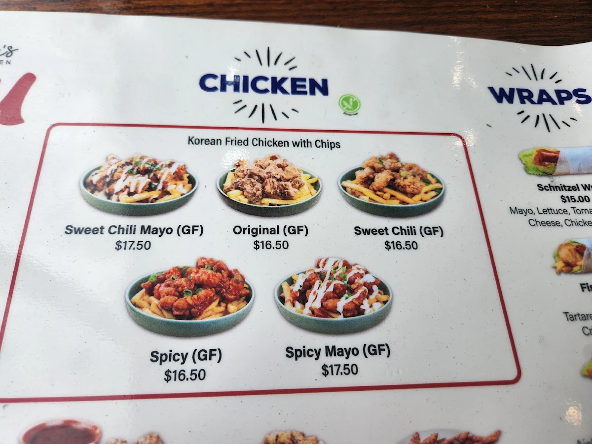 Menu, Jinee's Kitchen