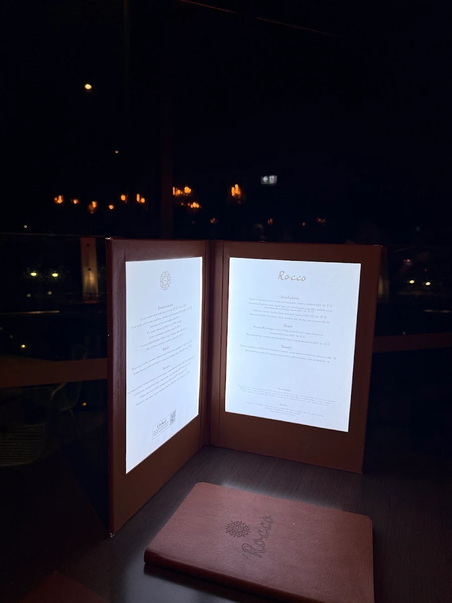 Menu, Rocco by Crystalbrook