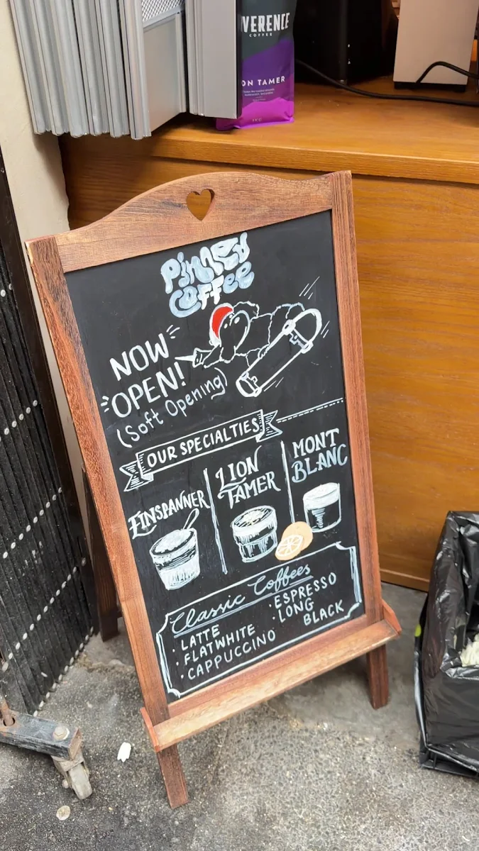 Menu, Pinned Coffee