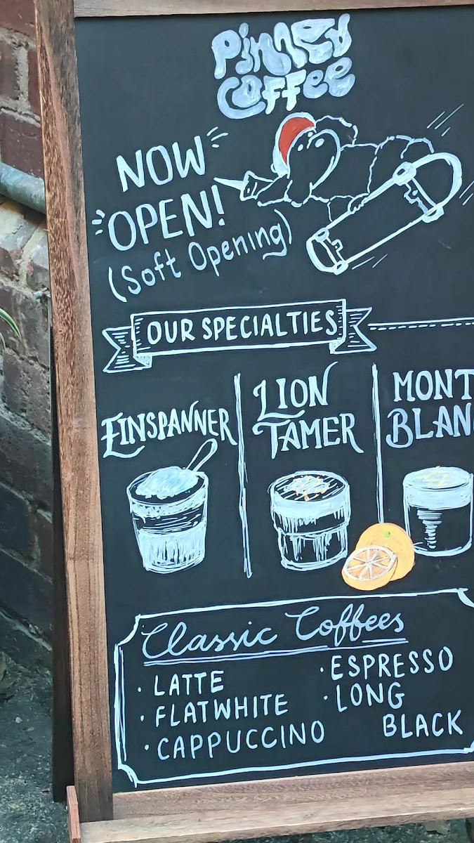 Menu, Pinned Coffee