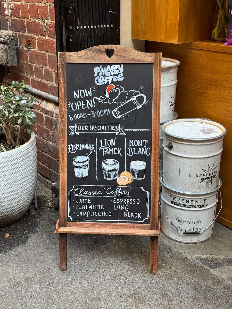 Menu, Pinned Coffee