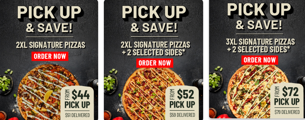 Menu, Crust Pizza Erindale