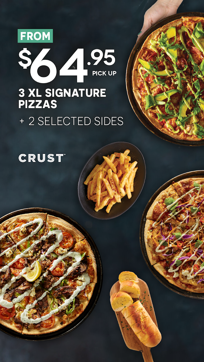 Menu, Crust Pizza Erindale