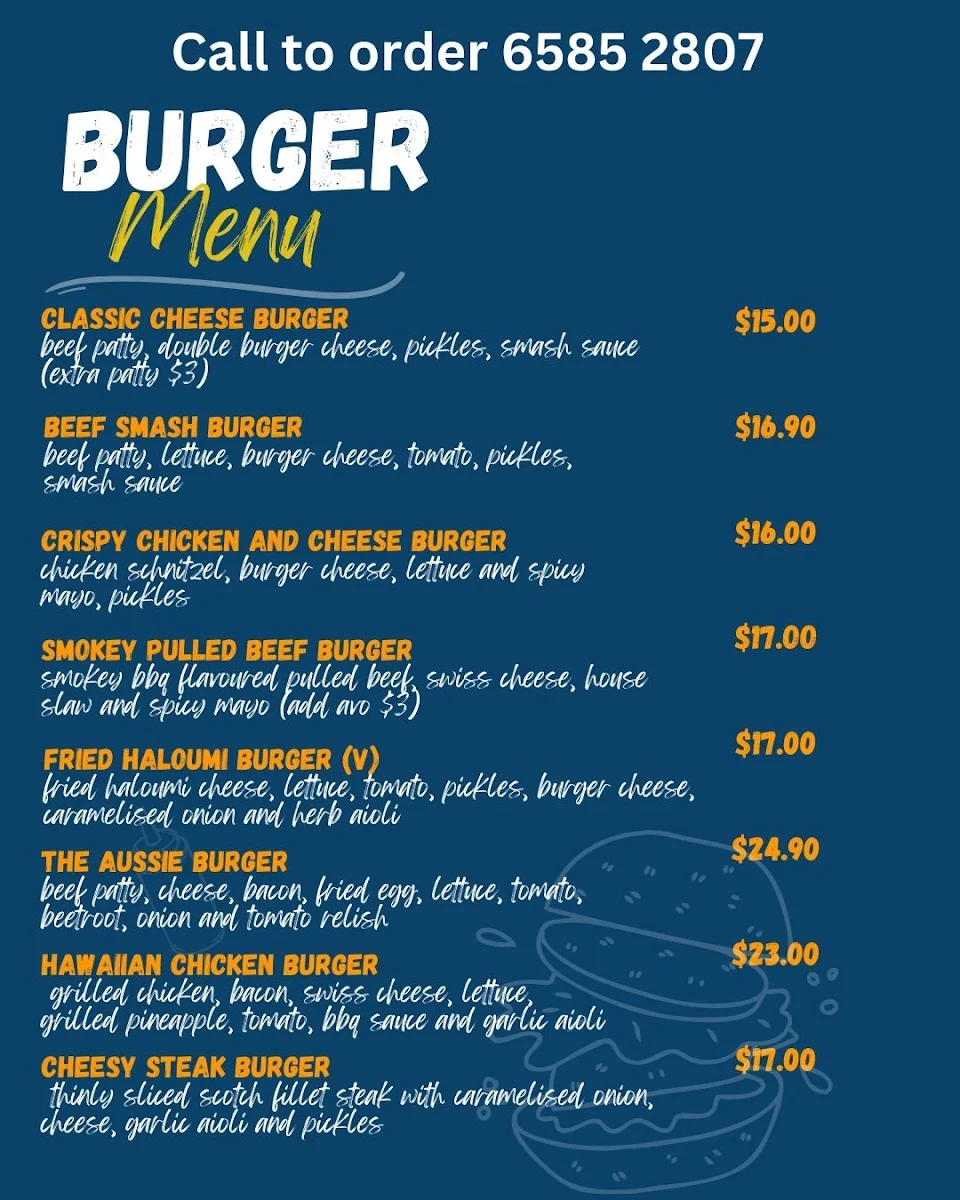 Menu, Vibe Coffee House
