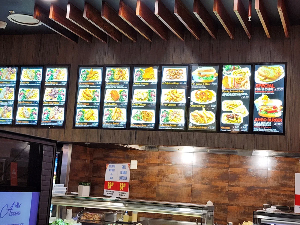 Menu, Fish n Grille