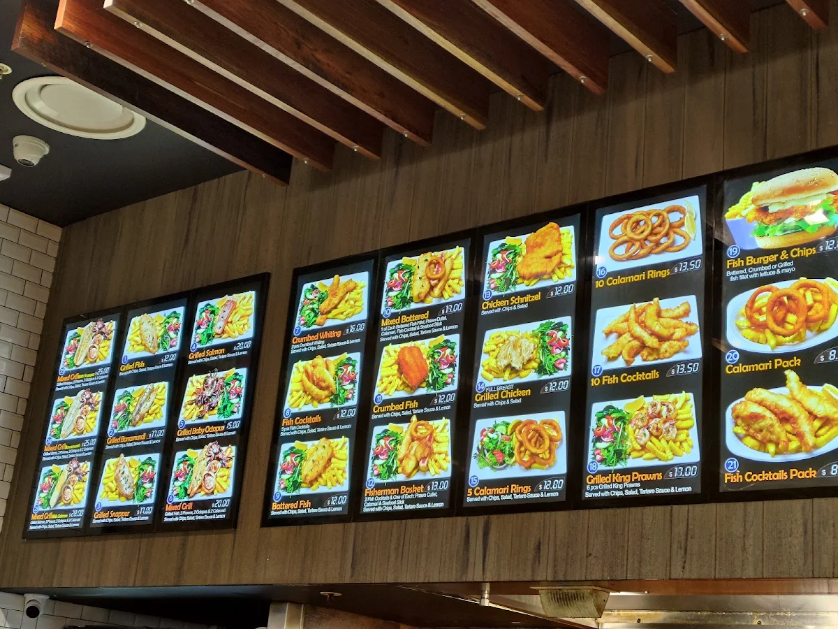 Menu, Fish n Grille