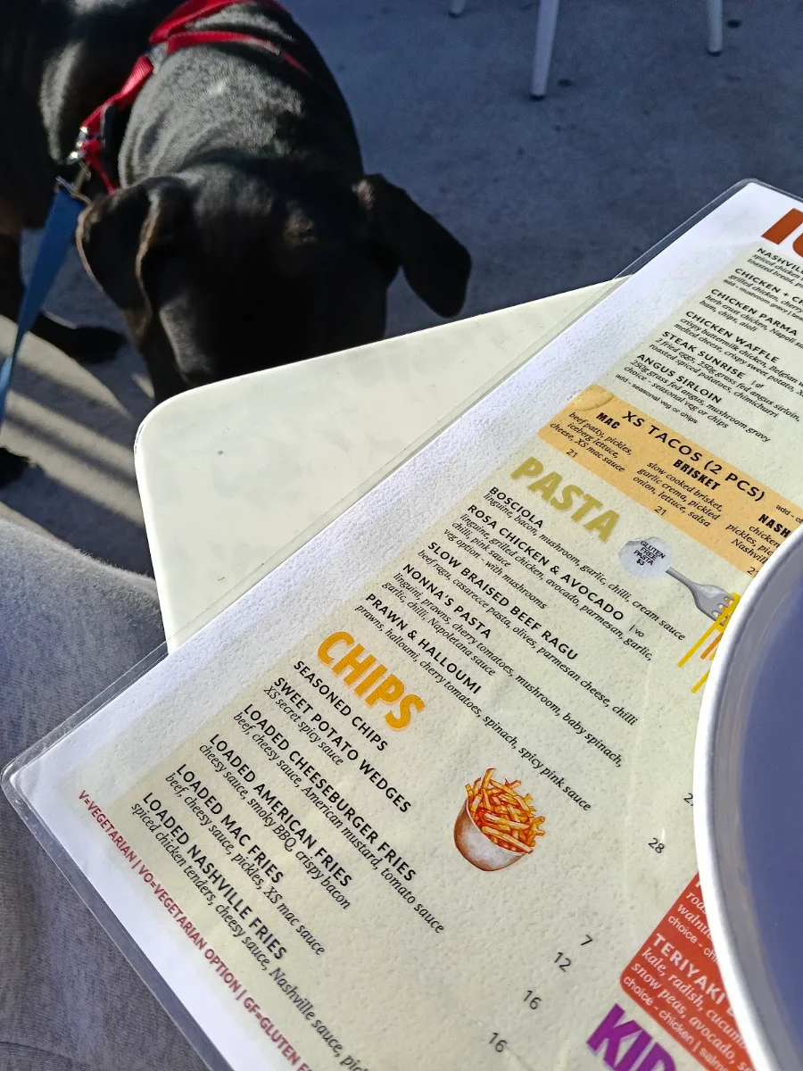 Menu, XS Espresso Moorebank