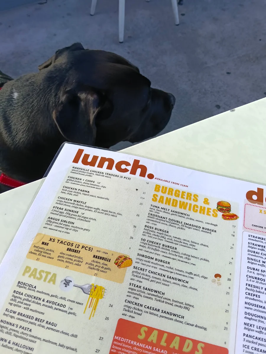 Menu, XS Espresso Moorebank