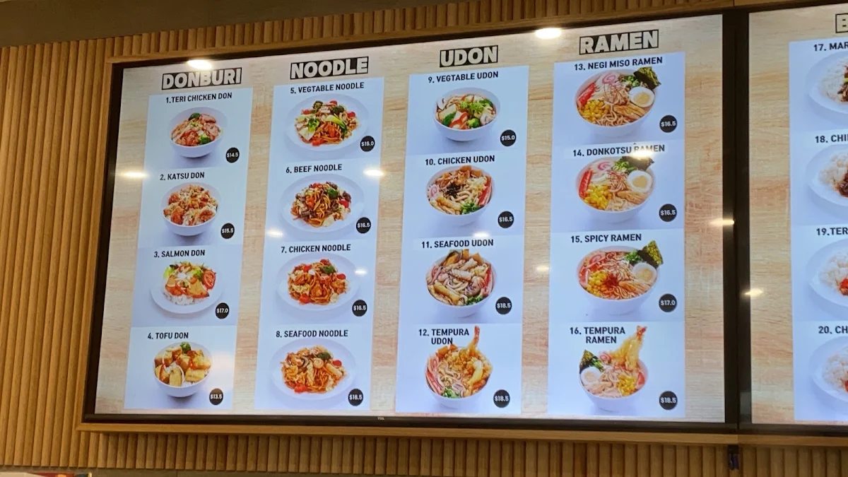 Menu, KYO Sushi