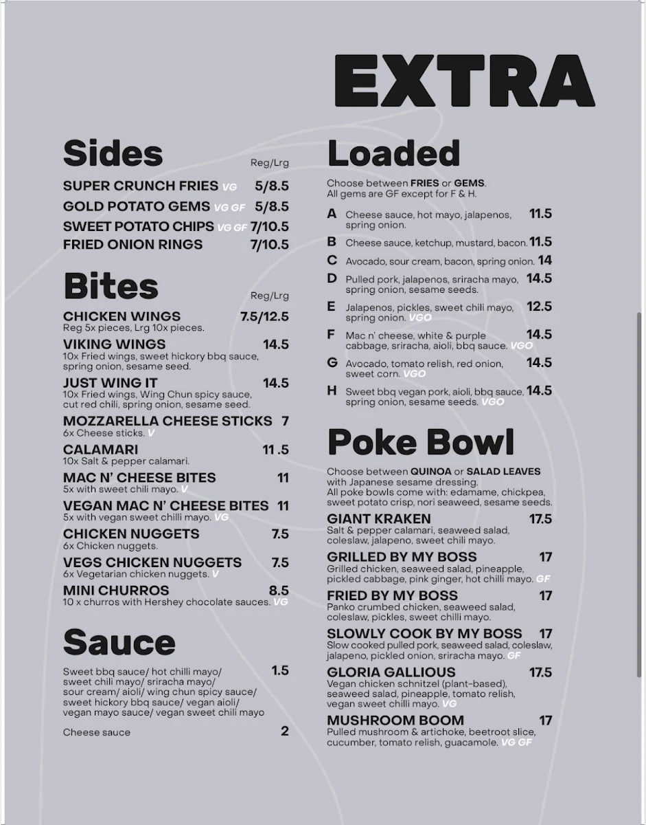 Menu, Hey Sister