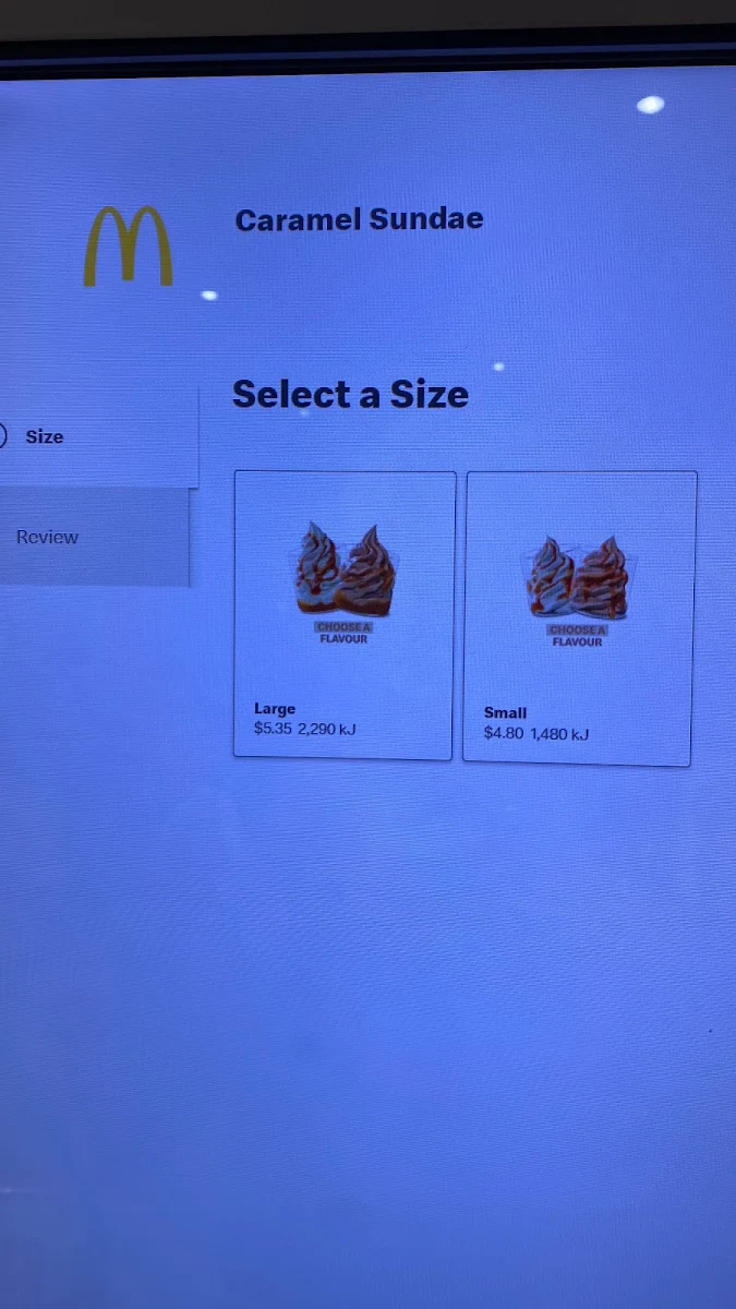 Menu, McDonald's Ballajura
