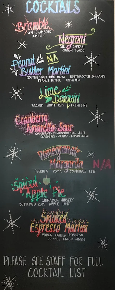 Menu, Belair Hotel