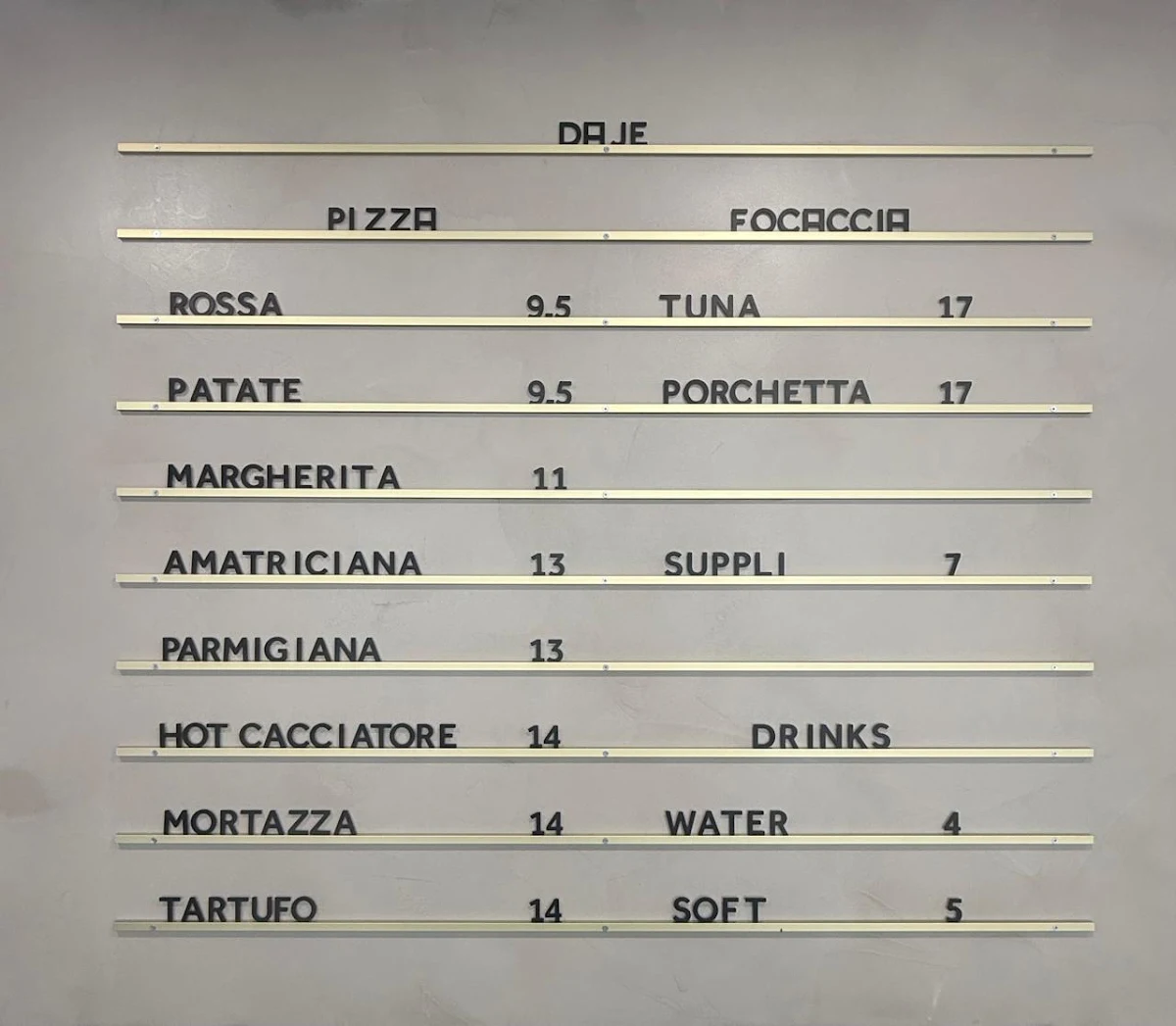 Menu photo 1