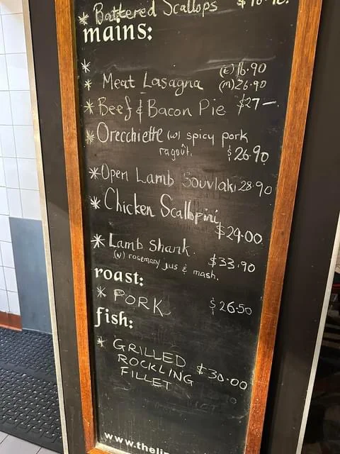 Menu, The Linc Bistro