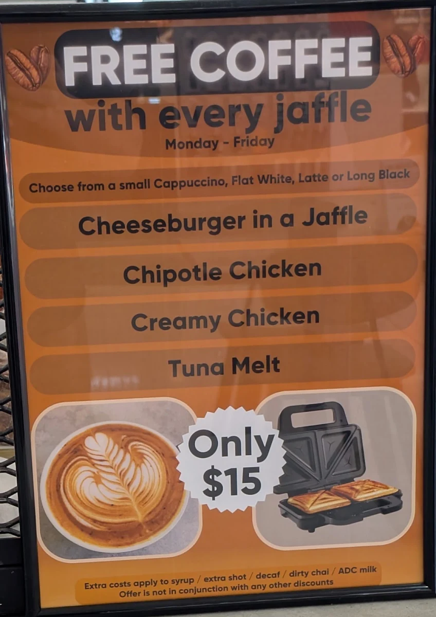 Menu, Rowa Café