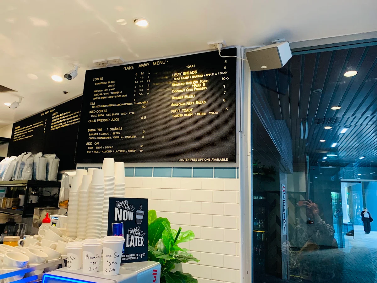 Menu, Miss Carter Cafe