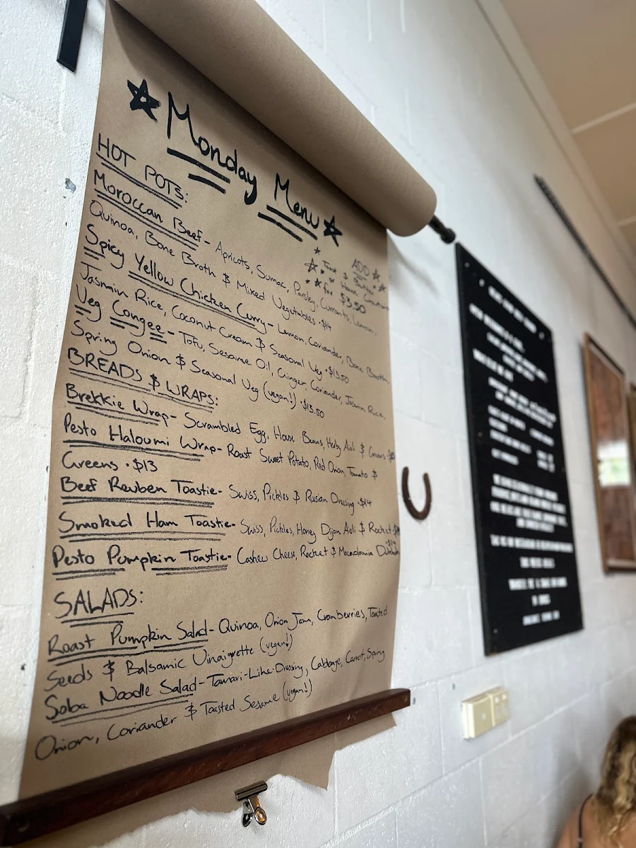 Menu, Heaps Good Food Store