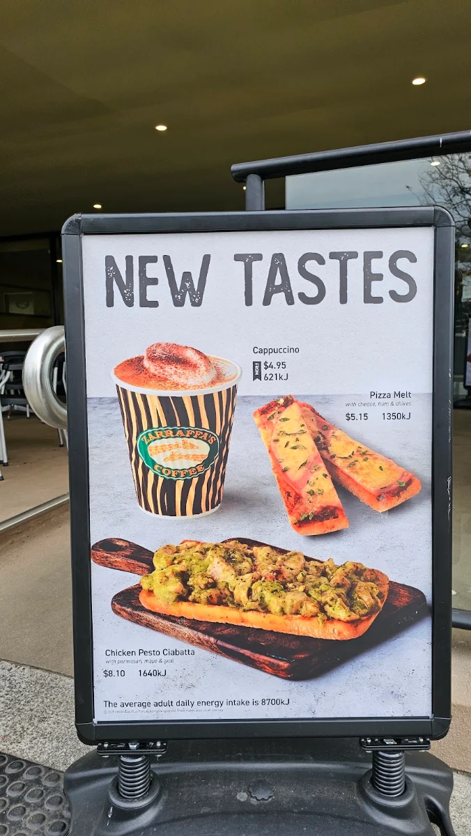 Menu, Zarraffa's Coffee Acacia Ridge