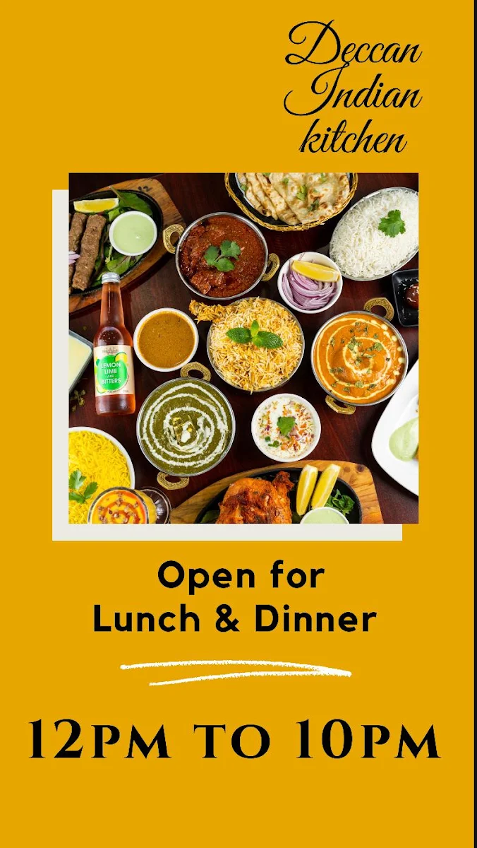 Menu, Deccan Indian (Highton)