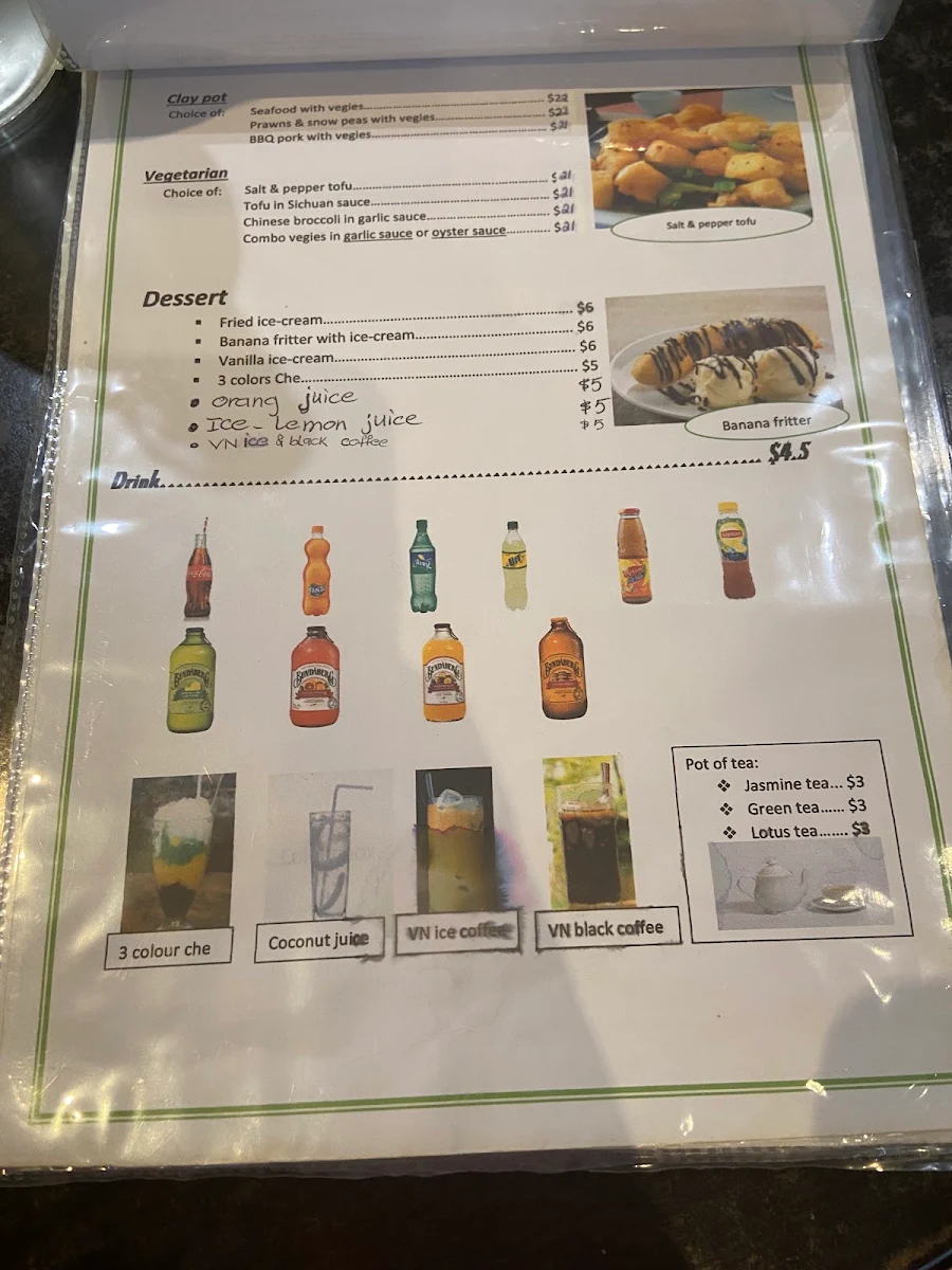 Menu, Love PHO