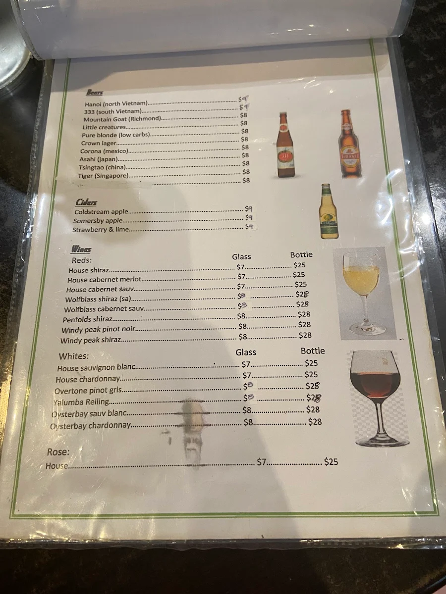 Menu, Love PHO