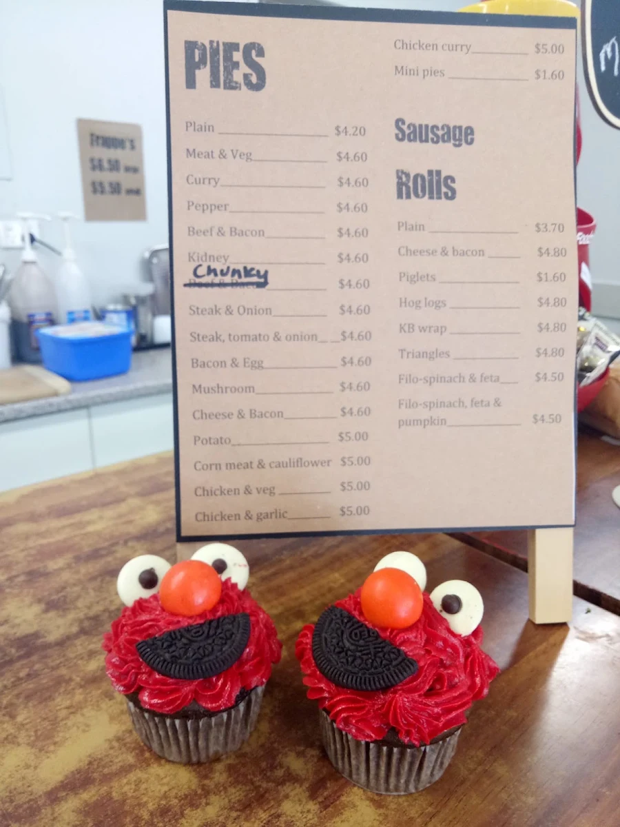 Menu, Golden Harvest Bakery