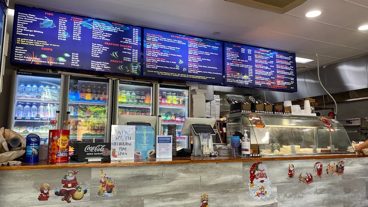 Menu, Go Fish Fish & Chip Shop Mornington