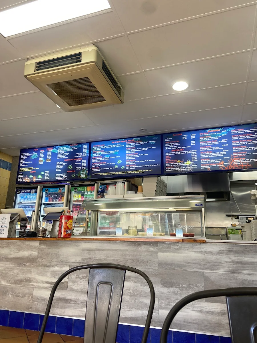 Menu, Go Fish Fish & Chip Shop Mornington