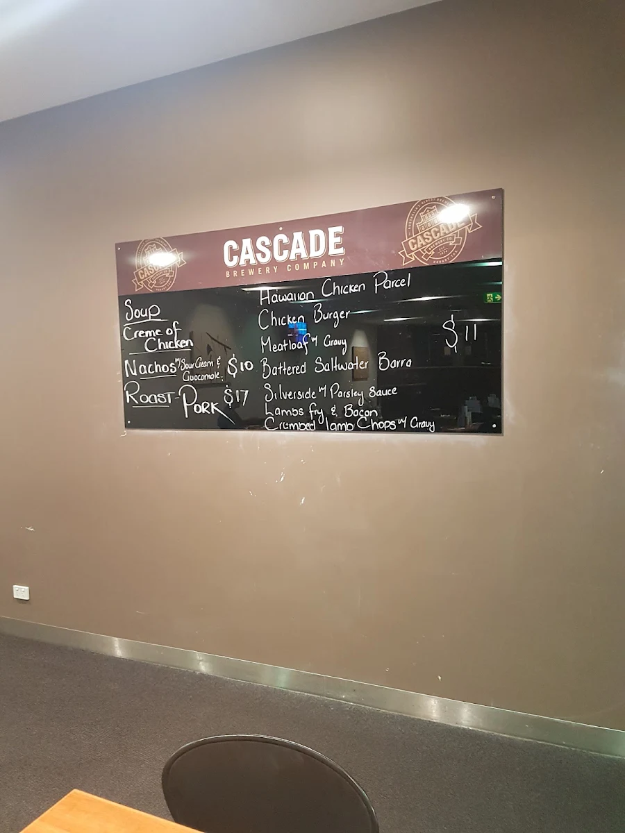 Menu, The Club Hotel