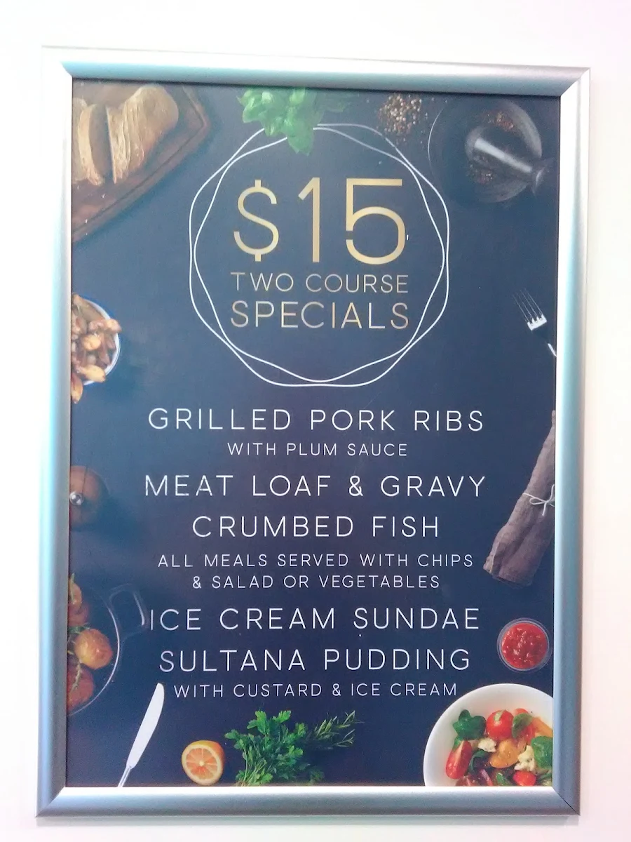 Menu, The Club Hotel