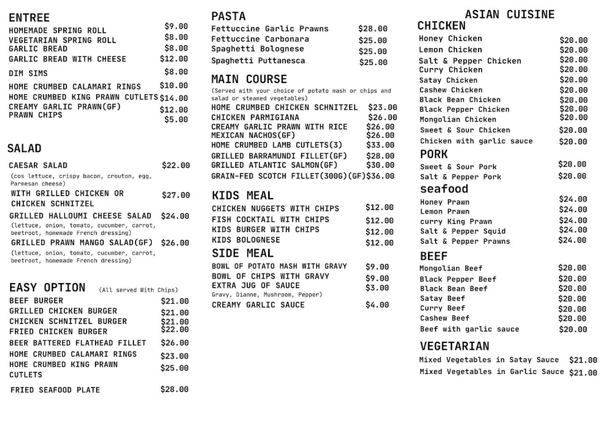 Menu, The New Space In Young